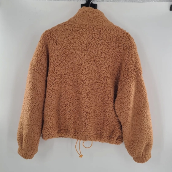 Urban Outfitters🧡 Tan Sherpa Jacket Sz Small - Picture 3 of 6